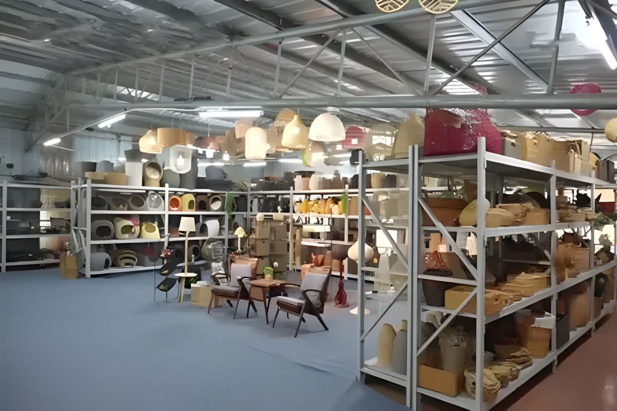 Ausstellungsraum für Bäckerei-Gärkörbe