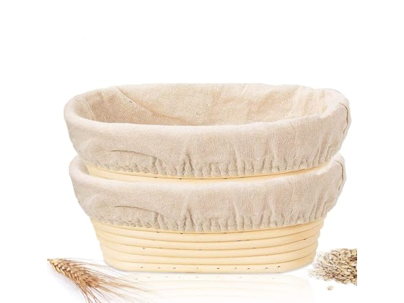 Brotbacken mit einem Banneton 10 Zoll Oval Bannetons Sauerteig formen