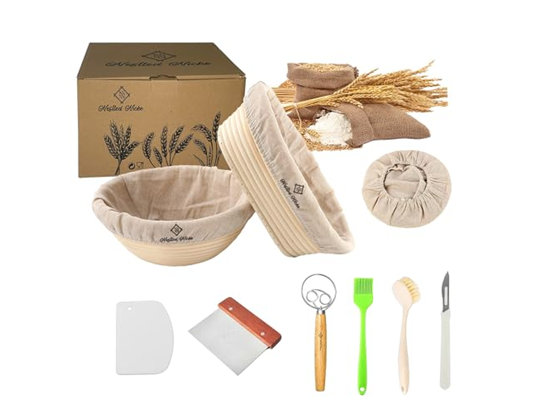 Backzutaten Geschenkkorb Gärkörbe für Brot Weiden Gärung