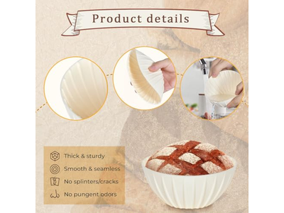 Backutensilien Runder Brotkorb Gären Handwerk Oval 2er-Set Banneton Kit