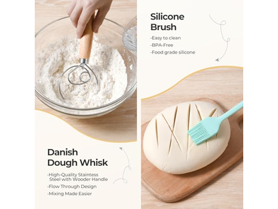 Brotkörbe Zum Servieren Mit Tuch Banneton Gärkorb Schaber Lame