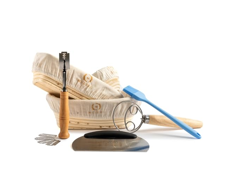 Brotkörbe Zum Servieren Mit Tuch Ovaler Rattanfermentationskorb