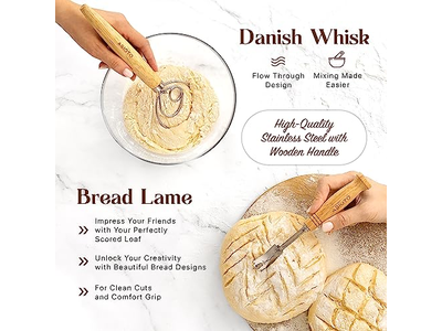 Brotmischschaber Backteig Werkzeugset Kunststoff Bäcker Tuch Für