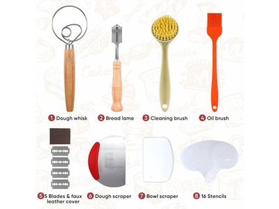 Brot Gärkorb Rund Und Oval Gärung 2er Pack 9 Zoll Backen Kunststoff