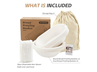 Brot Sauerteig Tablett Rohr Gärkorb Servierpfannen Gärschüssel 9 Zoll Weide