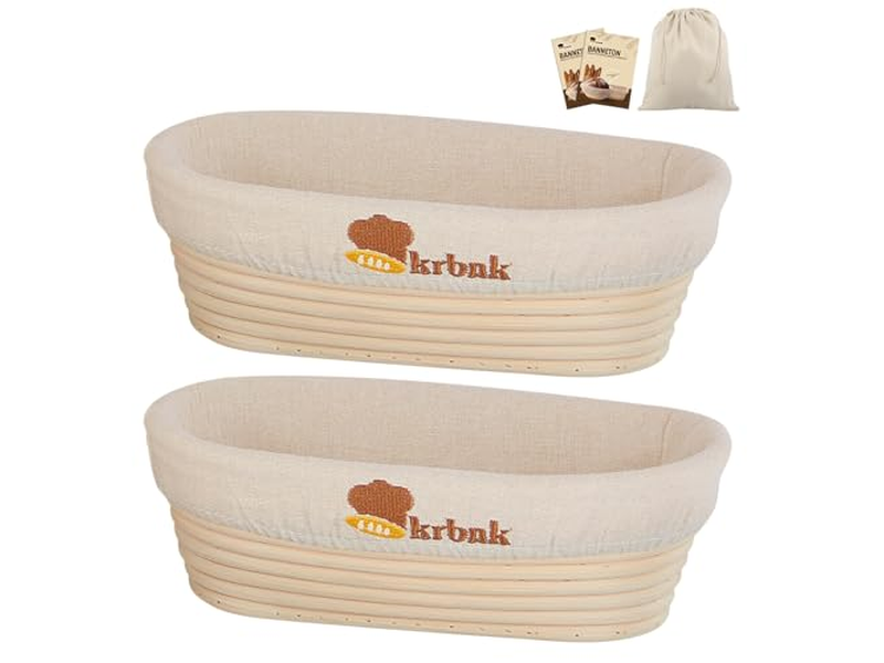 Indonesische Rattan-Brotschale Sauerteigbrot Backen