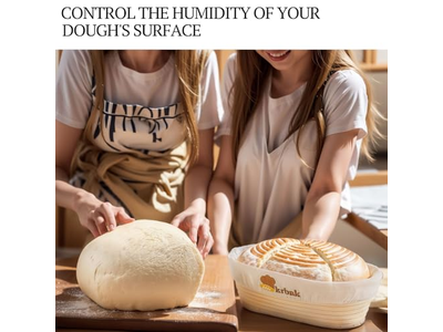 Indonesische Rattan-Brotschale Sauerteigbrot Backen