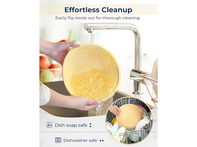 10 Zoll Ovaler Rattan Brotkorb Sauerteig Set Gären Aufgehen Teig Rohr Backen