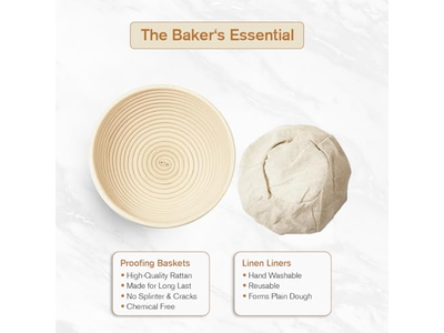 8 9 10 Zoll Banneton Gärkörbe Rattan Rund und Oval