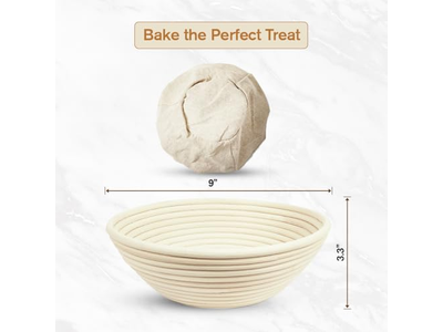 8 9 10 Zoll Banneton Gärkörbe Rattan Rund und Oval