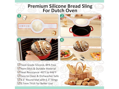 9 Zoll Bannetons Korb für Brotteig Sauerteig Werkzeuge Backset Rund Set Herstellung