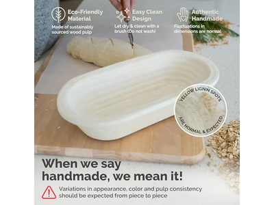 9 Zoll Runder Banneton mit Einlage Gärkörbe Bannetons Proving