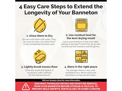 9 Zoll Runder Banneton mit Einlage Gärkörbe Bannetons Proving