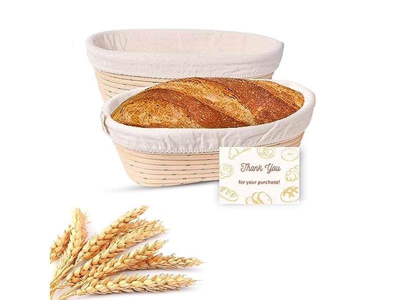 9 Inches Banneton Proofing Basket 10In 10Inch Oval Round Baking Baguette