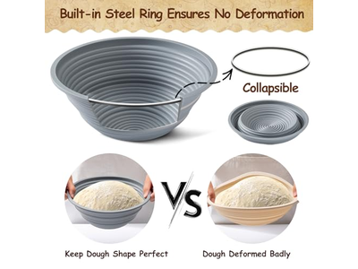 Bäcker Gärkörbe Baumwolle Leinen Brotkorb Stoffmuster Backen Handwerklich