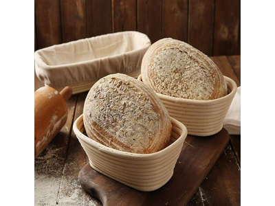 Brotbacken mit einem Banneton 10 Zoll Oval Bannetons Sauerteig formen