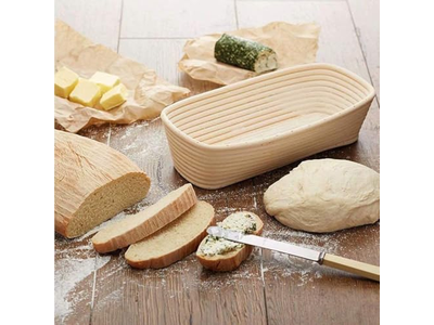 Brotbacken mit einem Banneton 10 Zoll Oval Bannetons Sauerteig formen