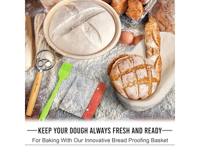 Backzutaten Geschenkkorb Gärkörbe für Brot Weiden Gärung