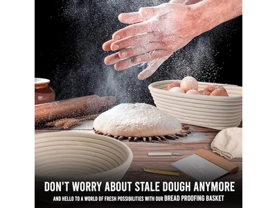 Backzutaten Geschenkkorb Gärkörbe für Brot Weiden Gärung