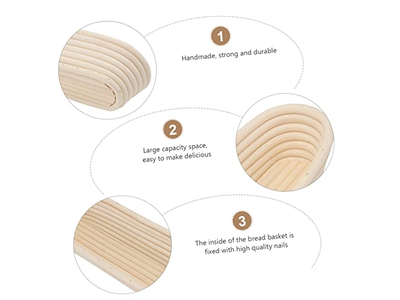 Banneton Eco Gärkorb Gebäck Einsatz Backwerkzeuge Geschenkset
