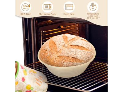 Banneton für Handwerksbrot Erste Verwendung 10 Zoll Abdeckung Oval 8P Einsatz