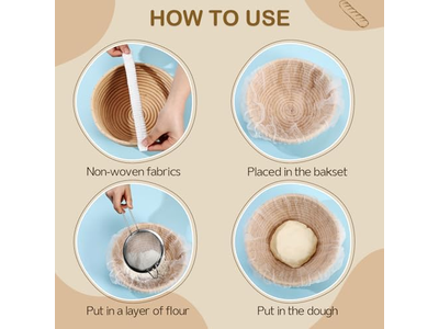 Banneton Gärkorb Große Ovale Körbe 9 Zoll Einfache Bannetons Paket