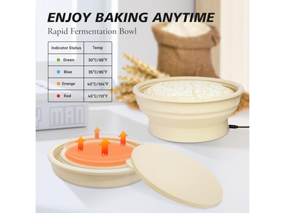 Banneton Gärkorb mit Tuch Vietnam Weide Rattan Schüssel Brotkörbe