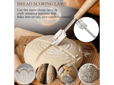 Handgefertigtes Banneton Gärkorb Set aus Kunststoff & Naturmaterial