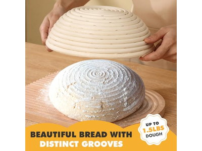 Banneton Korb Weide 6 Zoll Bambus Rund Plastik 9 Gärkörbe