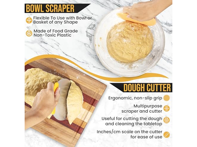 Benneton Proofing Basket Rund Brot Stoff Für Hausgemachtes Rattan Mit Abdeckung Set