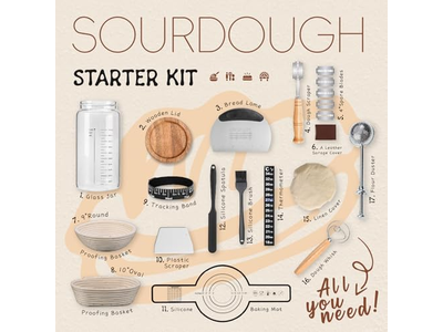 Großer Korb für Geschenke Brot 2 Stücke Hausgemachte Messer Lining Profing Silica