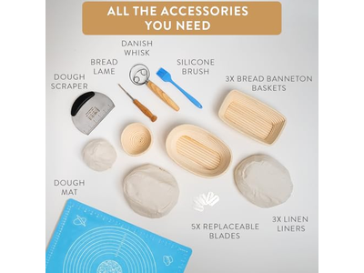 Brotkörbe Zum Servieren Mit Tuch Ovaler Rattanfermentationskorb