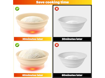 Faltbarer Gärkorb Abtropf Backwaage Flachdachgepäckträger Schwarz