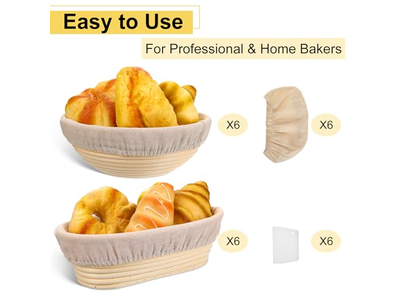 Stoffeinsätze für Körbe Brotservierkorb rund Handwerk mit Miniatur-Set