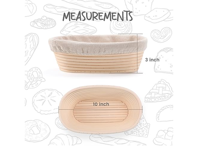 Dreieck Banneton Brot Set Sauerteig Rechteck Rohr Mehrere Größen